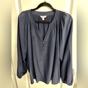 Lily Pulitzer silk peasant blouse